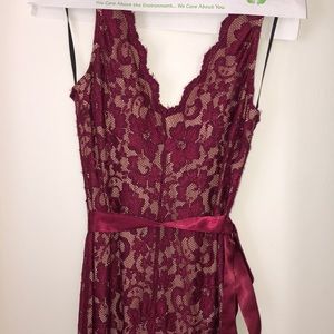 Formal Burgundy dress